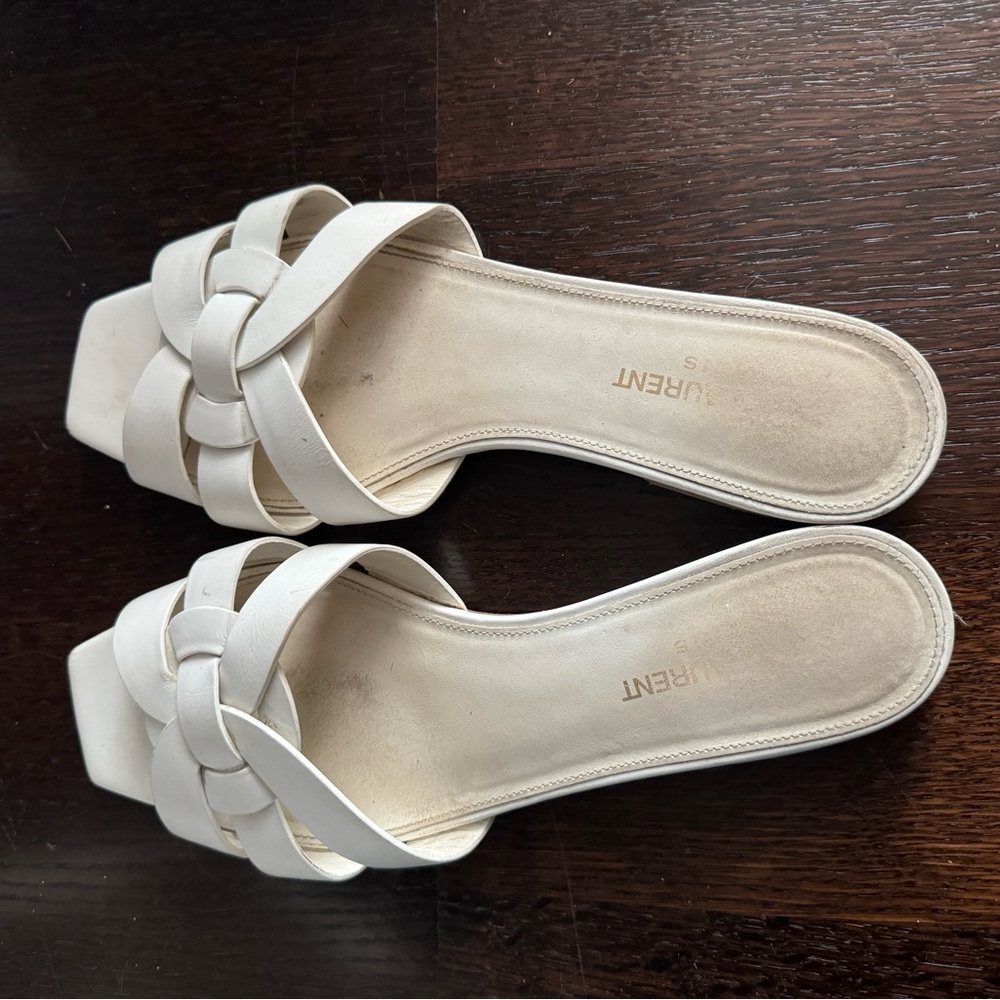 Saint Laurent tribute flat sandals